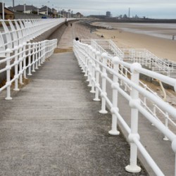 Crown Trade's Metal Gloss system applied across the Aberavon seaside