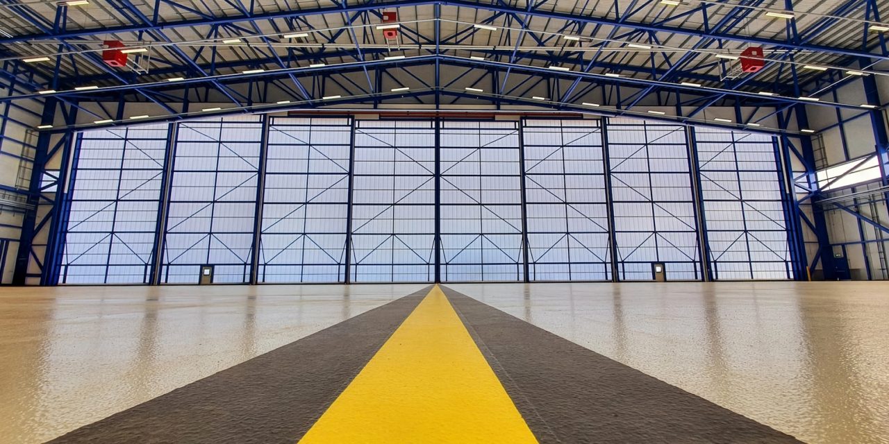 Brett Martin’s Polycarbonate Panels Illuminate Aircraft Hangar