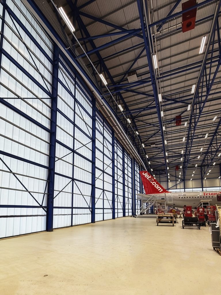 Brett Martin’s Polycarbonate Panels Illuminate Aircraft Hangar 2 Brett Martin