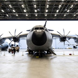 The Brize Norton RAF Hangar, which has recently benefitted from AmbiRad's radiant tube heating system