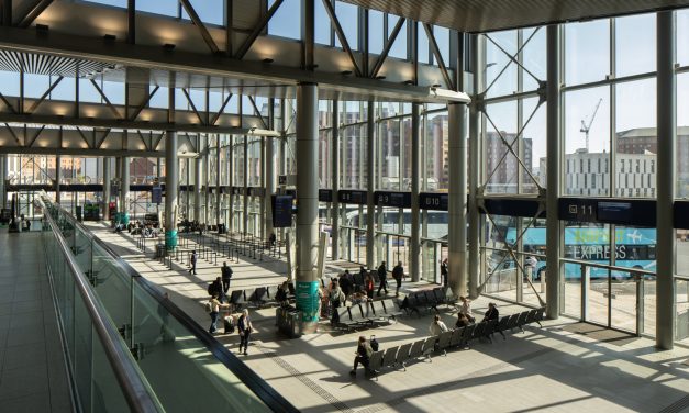 Pyroguard and Schüco Deliver High-Performance Fire-Rated Façade for Belfast Grand Central Station