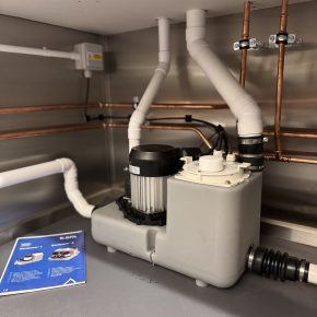 Saniflo: Sanicom Installations for BELFOR UK Falkirk depot