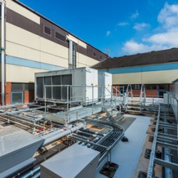 Roof access systems at Royal Derby Hospital