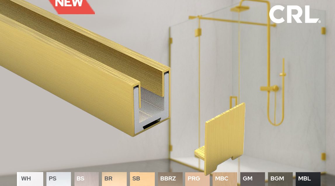 CRL Introduces NEW Bellagio U Channel with Perfect Finish Match for Premium Glass Installations