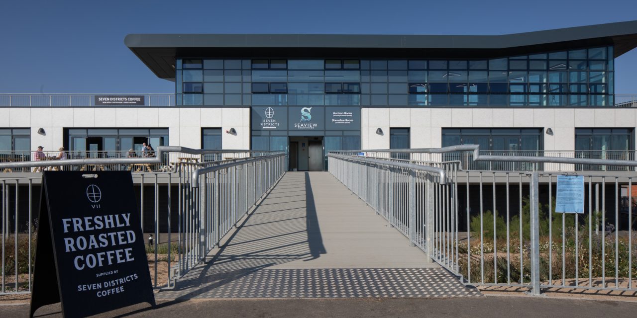 Senior frames incredible sea views at new community hub