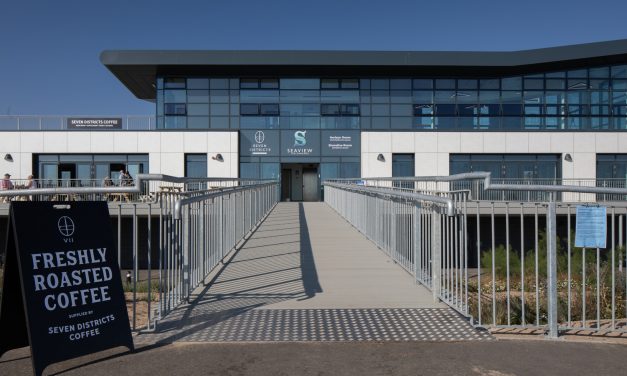 Senior frames incredible sea views at new community hub